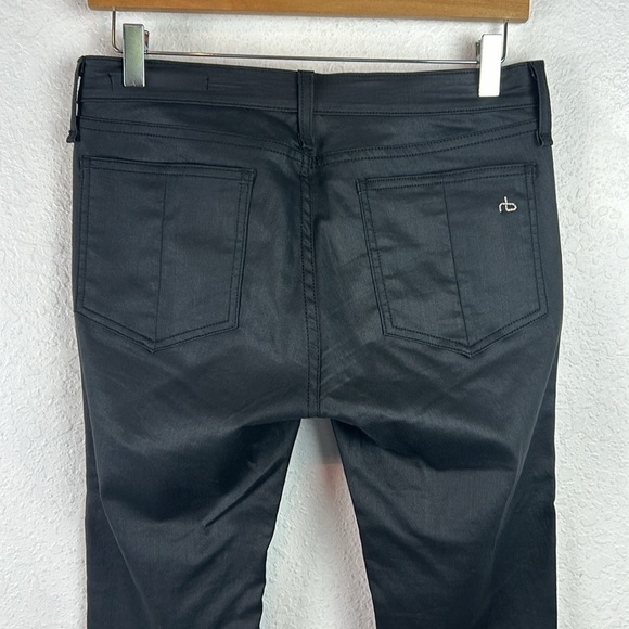 Perfect RAG & BONE Devi Lace-Up Coated Skinny Jeans - Shoreditch 28 - Picture 2 of 9